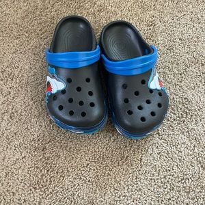 Shark light up crocs